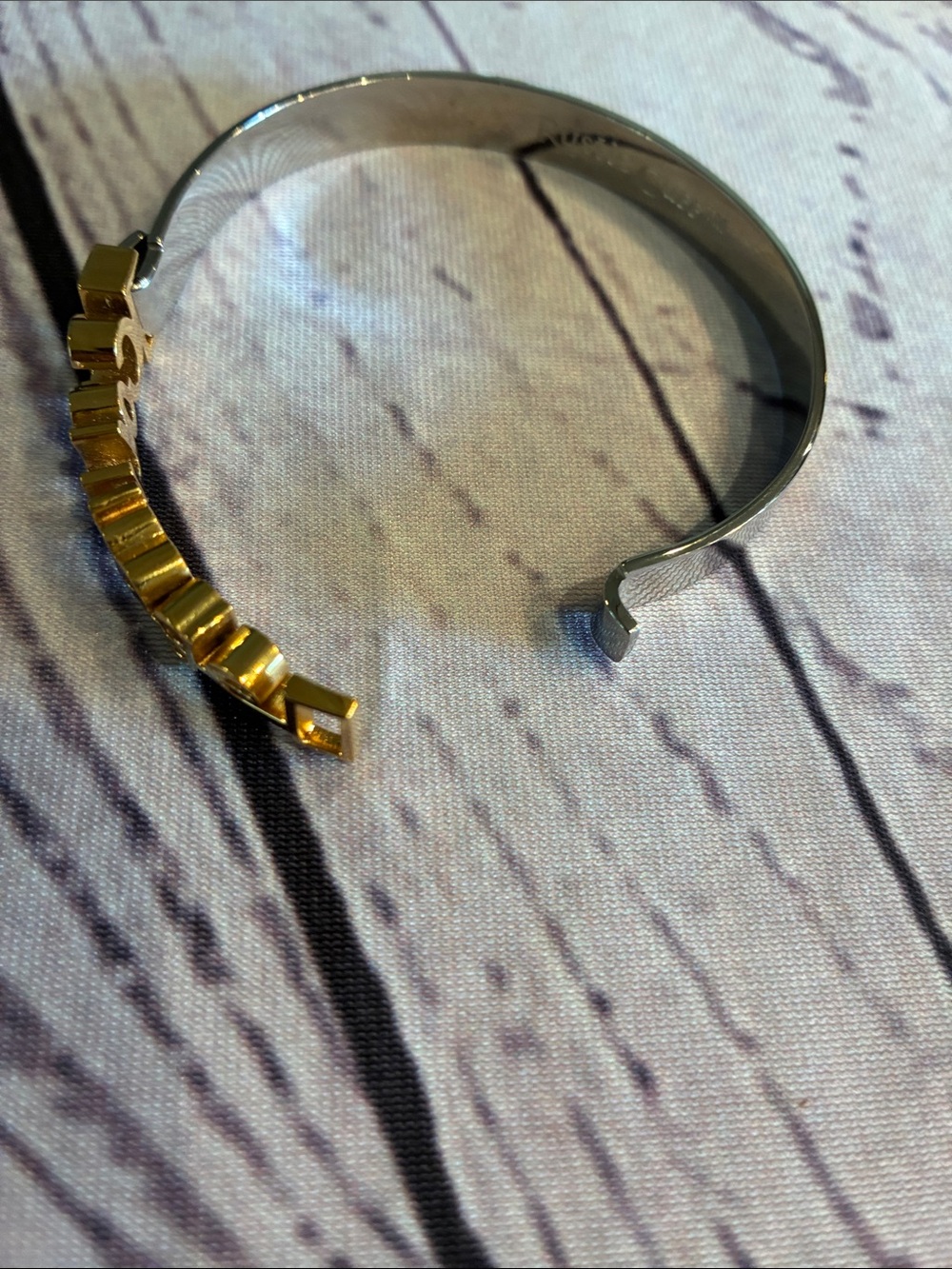 🎉NEW LISTING!🎉Rustic Cuff 'courage' Script Bracelet - Picture 5 of 10